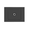 HPM VIVO 1 Gang TV Coaxial Outlet Only - Grey