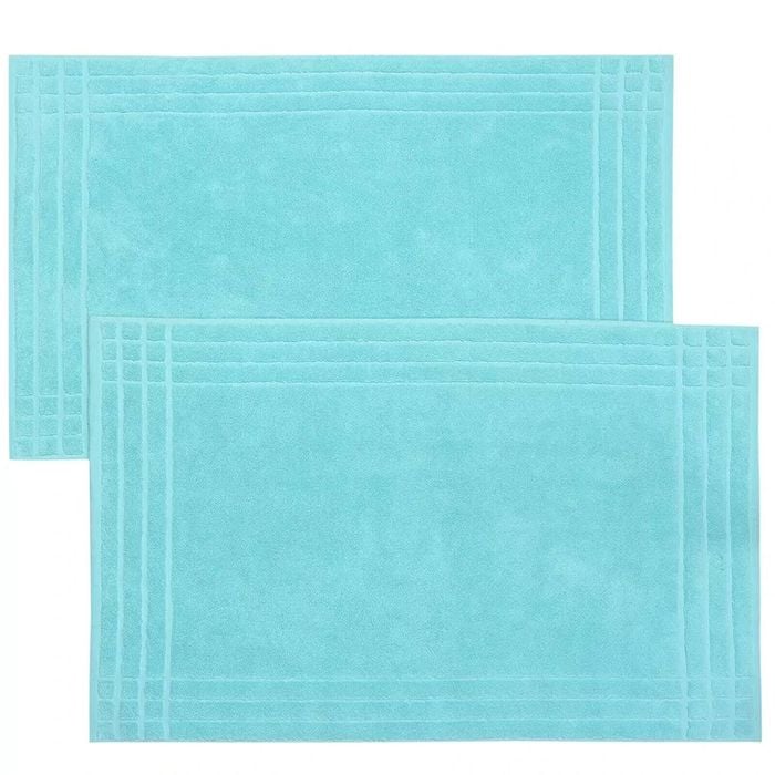 Combed Cotton Bath Mats Set Soft Absorbent Bathroom Mats Thick 900gsm No Lint