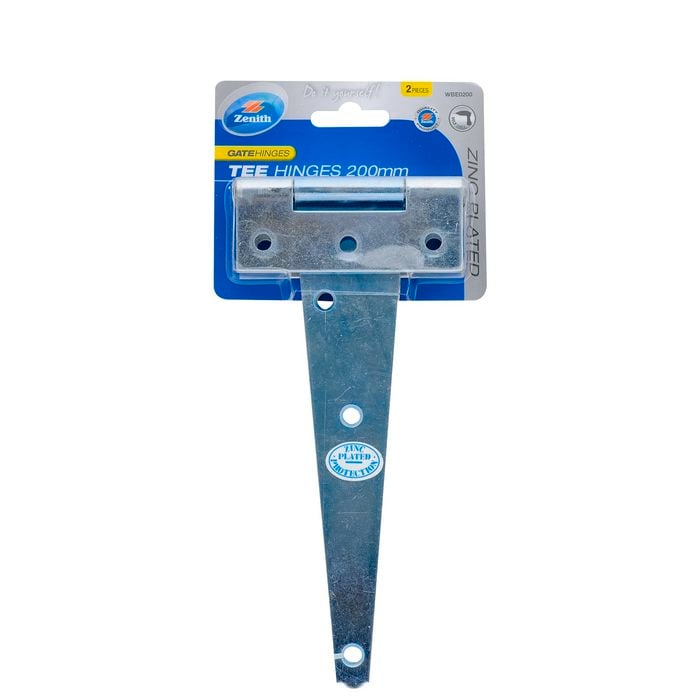 Zenith Tee Hinge 200mm ZP 2pk