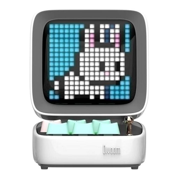 Divoom DITOO PRO Retro Pixelart Bluetooth Speaker - White [90100058209]