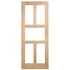 Corinthian 2040 x 920 x 35mm Internal Door White Oak Moda Clear Glass AMODG23 - 920mm