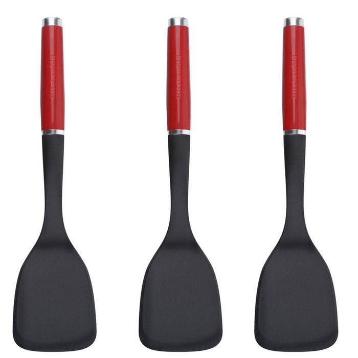 3PK KitchenAid Solid Turner Nylon/Plastic 34cm - Empire Red