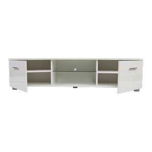 White TV Entertainment Cabinet Unit