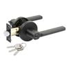 Ikonic Black Matte Fellino Entrance Lever Set