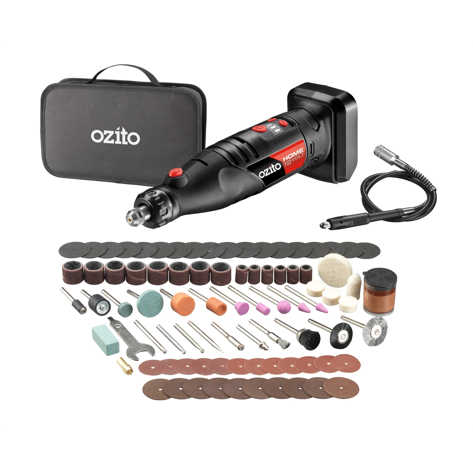 Ozito Home 12V Cordless Rotary Tool - Skin Only