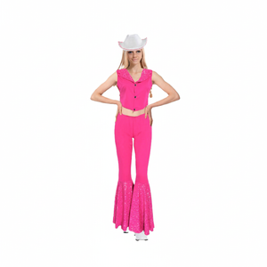 More Than Party Adult Pink Doll Cowgirl Costume Outfit XS/S