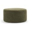 Halle Wattle Green Designer Medium 70cm Round Ottoman Pouf