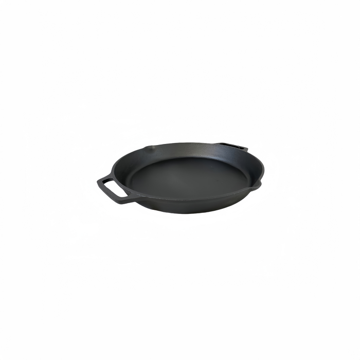 Yes4homes Cast Iron Fry Paella Pan Pre-seasoned Barbecue  Oven Safe Grill Frypan