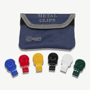 Metal Croquet Clips - 6 Player Including Bag.