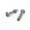 ZENITH M10 x 75mm Hot Dip Galvanised Cup Head Bolts and Nuts
