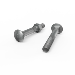 ZENITH M10 x 75mm Hot Dip Galvanised Cup Head Bolts and Nuts