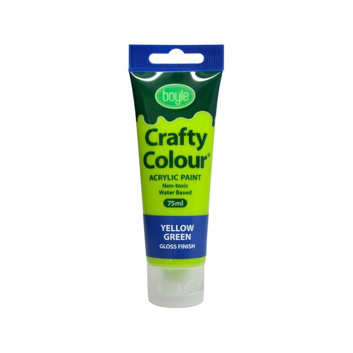Boyle 75ml Yellow Green Crafty Colour Acrylic Paint