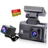 Elinz 4K Dash Cam 2K Rear Camera WiFi GPS WDR Supercapacitor DVR 128GB U3 Card