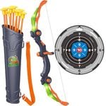 LED Light Up Bow and Arrow Toys for Boys 5-12: Christmas Activity Set with 10 Suction Cup Arrows, Target & Quiver
