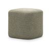 Podd 40cm Light Moss Green Square Rounded Ottoman Pouf Stool