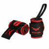 XTRIM Wrist Support for Men & Women, Wrist Supporter for Gym Wrist Wrap/Straps Gym Accessories (1 Pair, Black & Red)