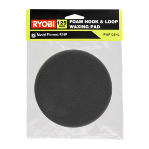 Ryobi 125mm Hook And Loop Foam Waxing Pad