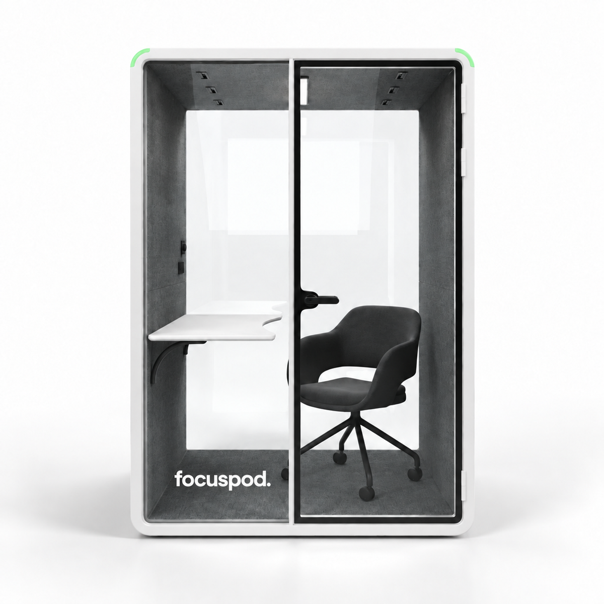 FocusPod Solo Plus 1 Person Acoustic Office Pod Package White ...