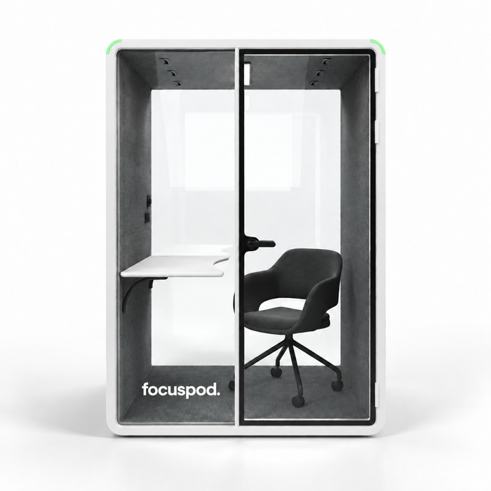 FocusPod Solo Plus 1 Person Acoustic Office Pod Package White ...