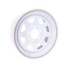 Sunrise Trailer 16" Sunraysia Steel Rim - Landcruiser 5 Stud, White Powder Coated - Wr5lc16p