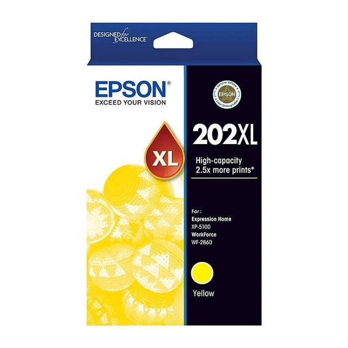 Epson Epson 202XL High Capacity Yellow Ink Cartridge Toner C13T02P492 Genuine Original
