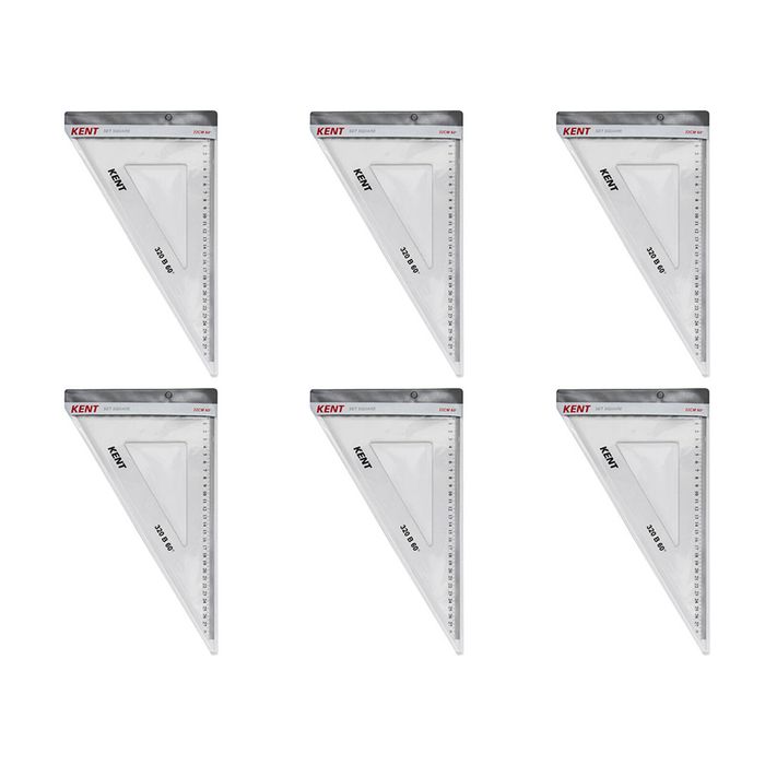 6x Kent Set Square 310mm 60 Deg Home/school Technical Drawing/graphic Design
