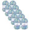 10x Malli 100g Blend Basic Poly/acrylic Lollipops Multi Colour Knit Yarn