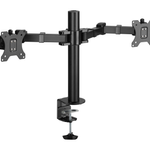 Brateck Affordable Steel Articulating Dual Monitor Arm - Black