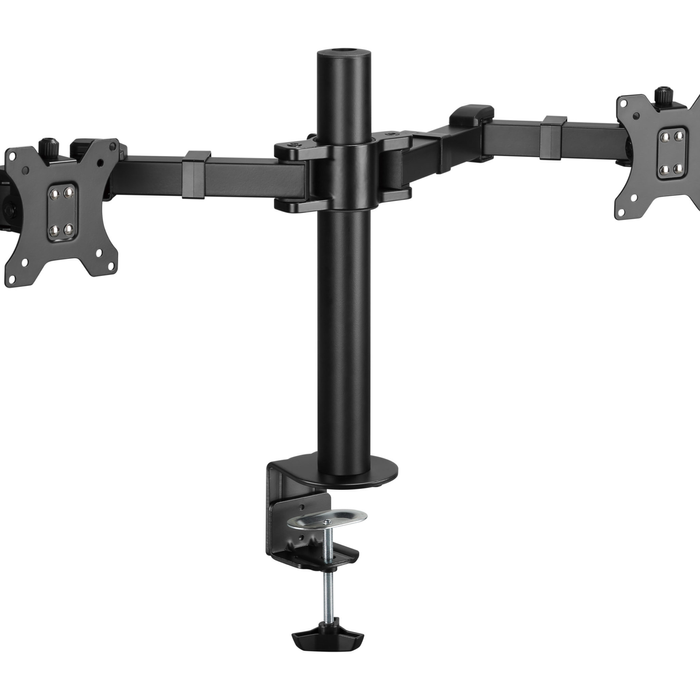 Brateck Affordable Steel Articulating Dual Monitor Arm - Black