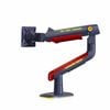 P&P Blue RGB Heavy Duty Gaming Monitor Arm For Large Curved Screens With Full Motion Support