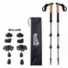 Mountview 2 Pcs Hiking Trekking Poles Walking Stick Adjustable Lightweight Grey