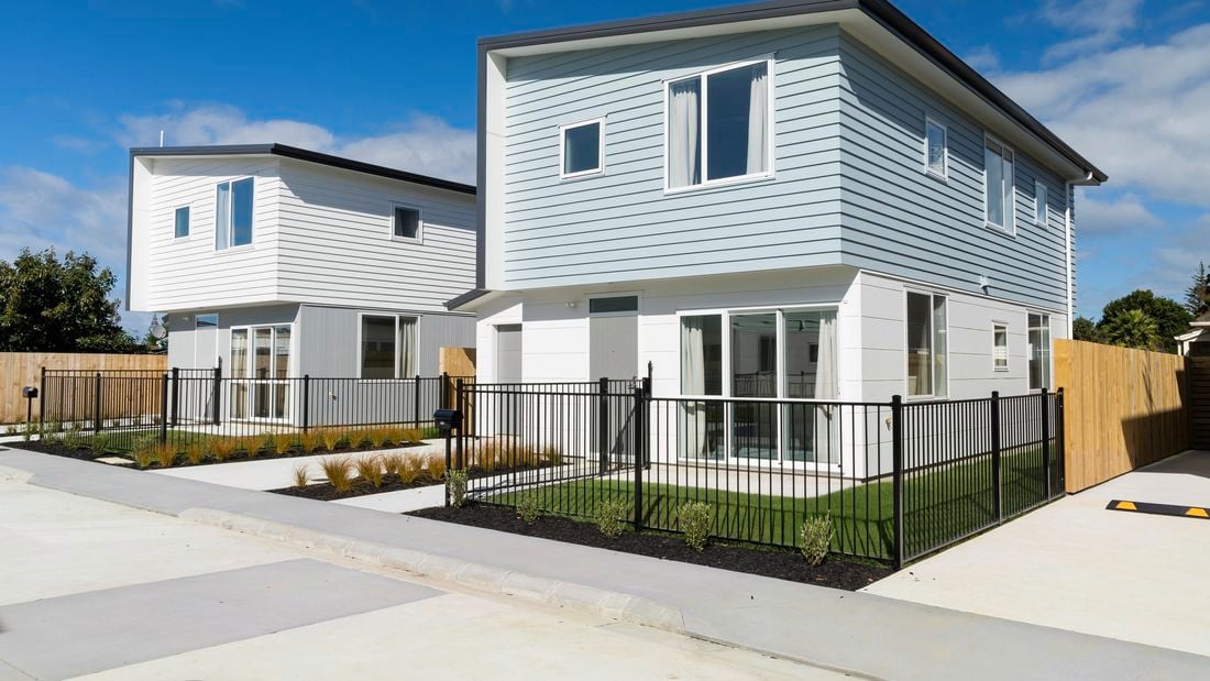 Two houses constructed as part of a housing commission