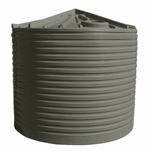 Clark Tanks 13600L Round Poly Water Tank - Earthtone