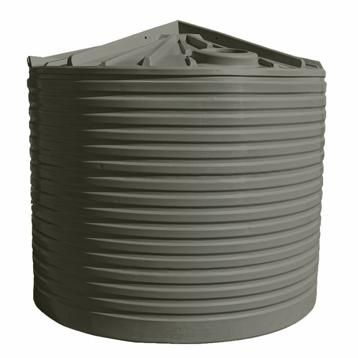 Clark Tanks 13600L Round Poly Water Tank - Earthtone