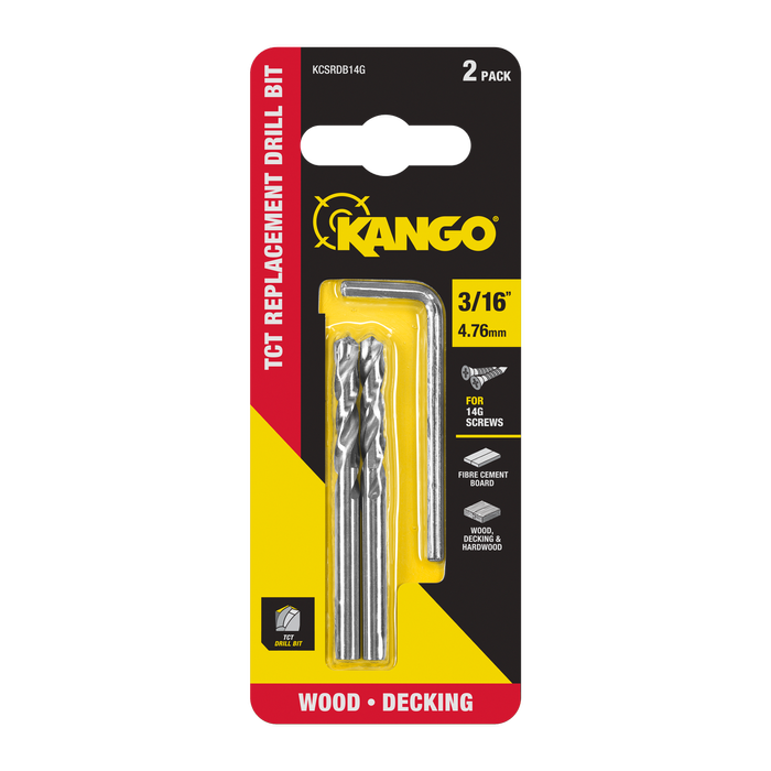 Kango 14G 3/16" Replacement TCT Drill Bits