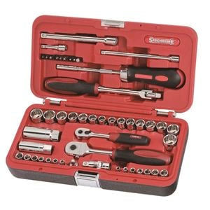 Sidchrome 1/4" & 3/8" Metric / AF Drive Socket Set - 57 Piece