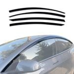 AUSGO Injection Weather Shields for Tesla Model 3 2019-Onwards Weathershields Window Visors Wind Deflectors