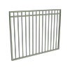 ProtectorAl 1201 - 1500 x 1200mm Pale Eucalypt Aluminium Garden Gate DTR All Up