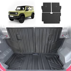 AUSGO Boot Liner for Suzuki Jimny XL 5-Door 2023-Onwards 3-Piece Set Cargo Trunk Mat Boot Mat