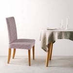 Sherwood Faux Linen Stretch Fit Chair Cover Rose