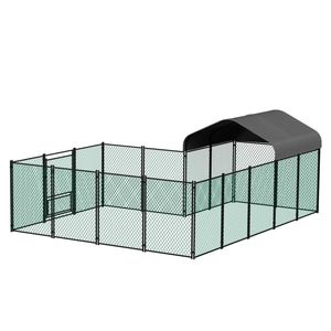 BingoPaw 393x312x156cm Large Walk-in Pet Chicken Run Coop Rabbit Hutch Hen House