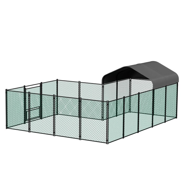 BingoPaw 393x312x156cm Large Walk-in Pet Chicken Run Coop Rabbit Hutch Hen House