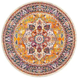 The Rug Connection Garden 207 Off White 150x150cm - Small Round Transitional Pet Friendly Indoor Rug