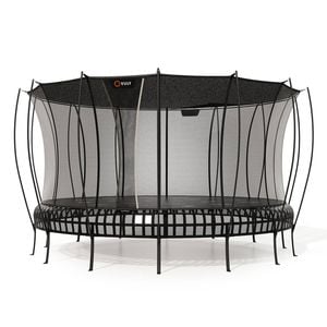 VULY Thunder 2 Jumbo 17.5ft Springless Trampoline with Enclosure - Round Kids Trampolines Bundle With Shade Cover