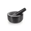 Gourmet Kitchen Granite Mortar And Pestle - Dark Granite - 16cm