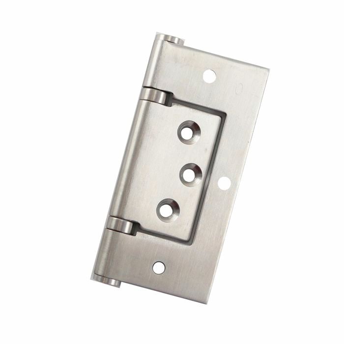 Vinco 100 x 48 x 2.5mm Stainless Steel Fixed Pin Non Mortice Bearing Hinge - 50 Pack