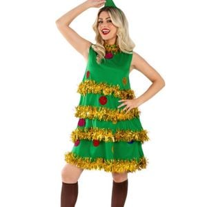Cute Green Christmas Tree Plus Size Womens Costume - 16-18