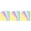 3x 60pc Filofax Paper Refill Organiser Sheet Planner Insert/filler Pastel Plain