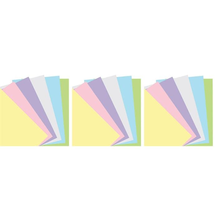 3x 60pc Filofax Paper Refill Organiser Sheet Planner Insert/filler Pastel Plain