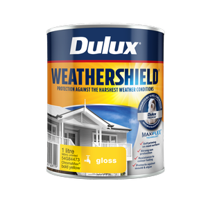Dulux 1L Bold Yellow Gloss Weathershield Exterior Paint